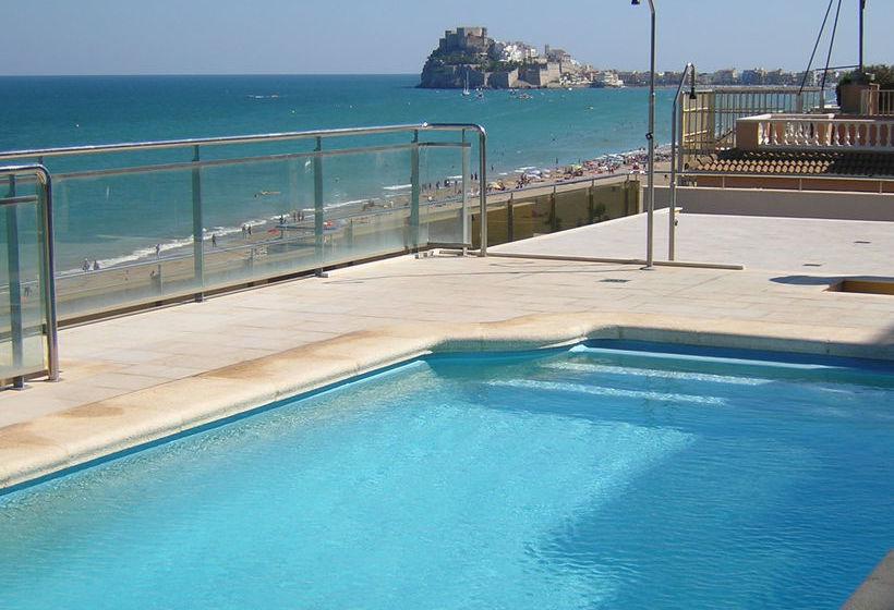 Apartamento Con Aire Acondicionado En 1ª Linea De Playa Edificio Moli De Vent Peñíscola Eksteriør billede